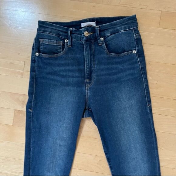 Good American Good Waist High Rise Cropped Skinny Jeans 4/27 - Picture 11 of 12
